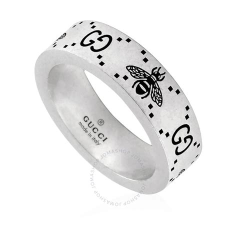 engraved gucci ring|GG and bee engraved ring in 925 sterling silver .